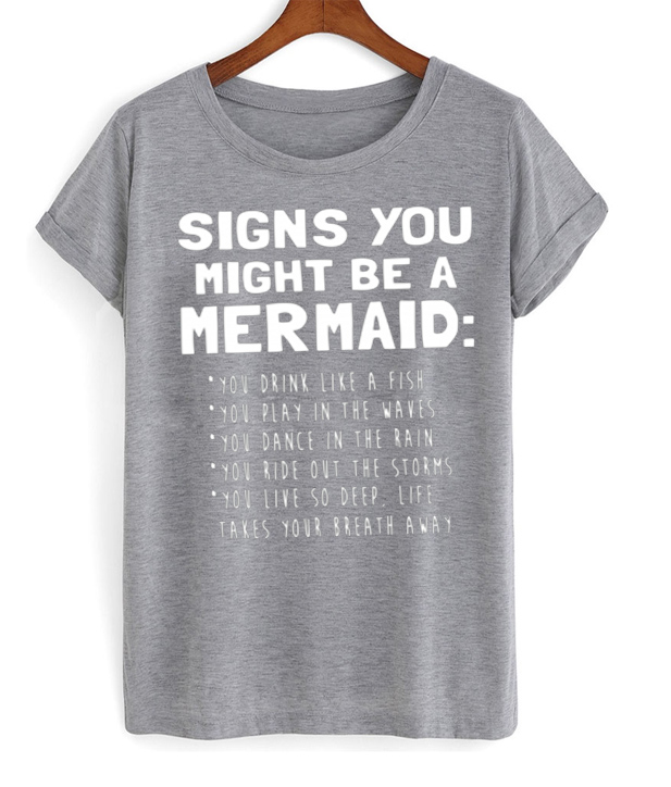 signs you might be a mermaid shirt