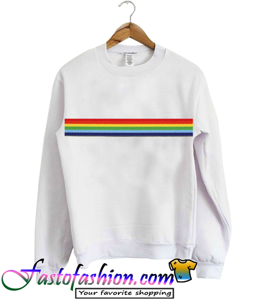 sweatshirt rainbow stripe