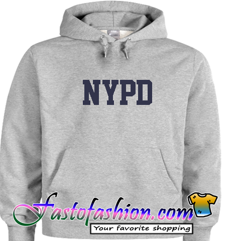 nypd hoodie grey