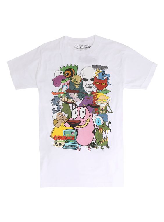 Courage The Cowardly Dog Characters T-Shirt ZNF08